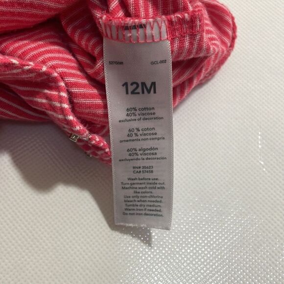 Just One You by Carters Baby Girl Sleeveless Striped Romper - Picture 6 of 6